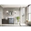 30 po De salle de bain gris foncé avec miroir 28 et rangement personnalisé Somptous-1370044899