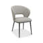 Anjelita UPHOLSTERED DINING CHAIR - BLACK SAND POWDER COATED LEGS (PAIR)-1968341152