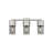 Bolivar - 3 Light 7" Wall-mounted Bath Vanity Light - Polished Nickel Finish - Light Smoke Glass Shade-104939542-188874595-188874604