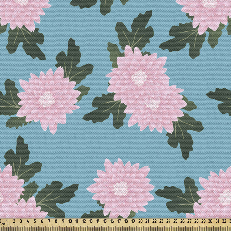 Tissu bleu et rose Ambesonne, l 36 po x L 58 po