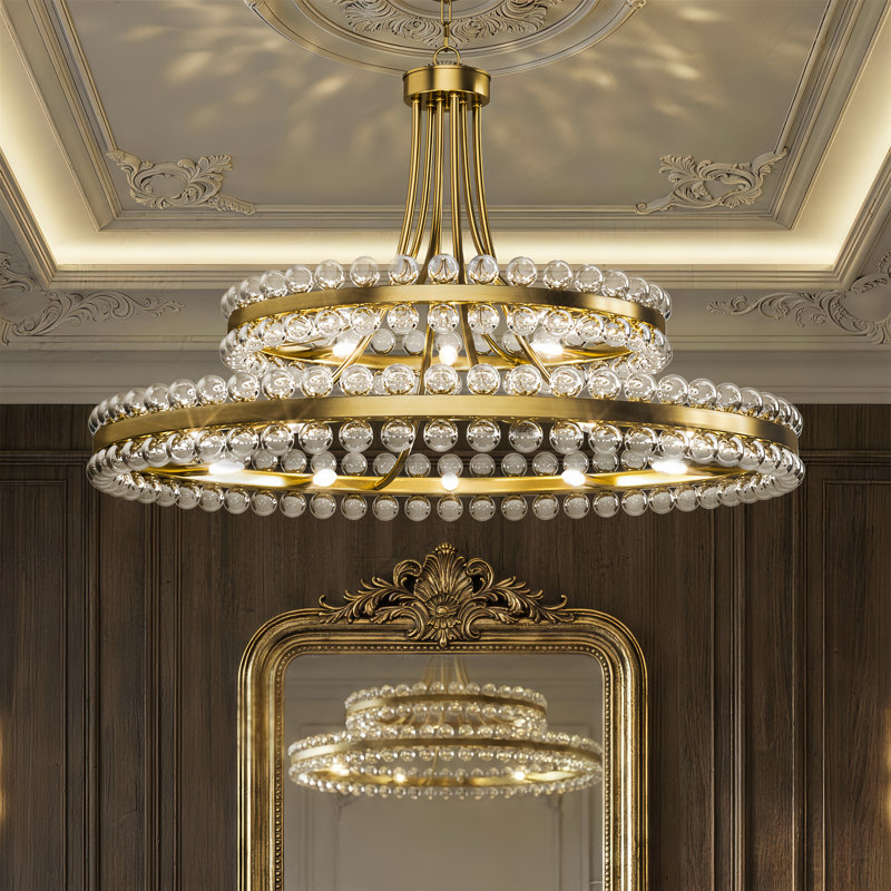 Jackeline 20 - Light 38" Polished Brass Modern Luxury Crystal Chandelier For Dining Room Or Living Room, Polished Brass