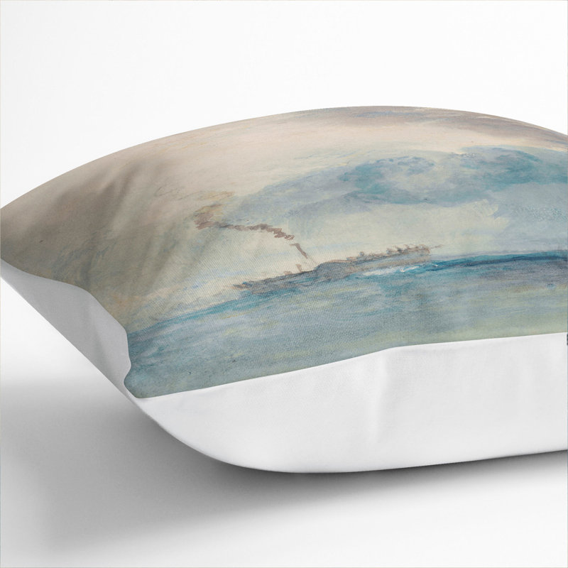 Square Cushion, 55cm H x 55cm W x 20cm D, White