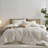 Striped Duvet Cover Set 100% Washed Cotton Linen Like Textured-105229476-105229477