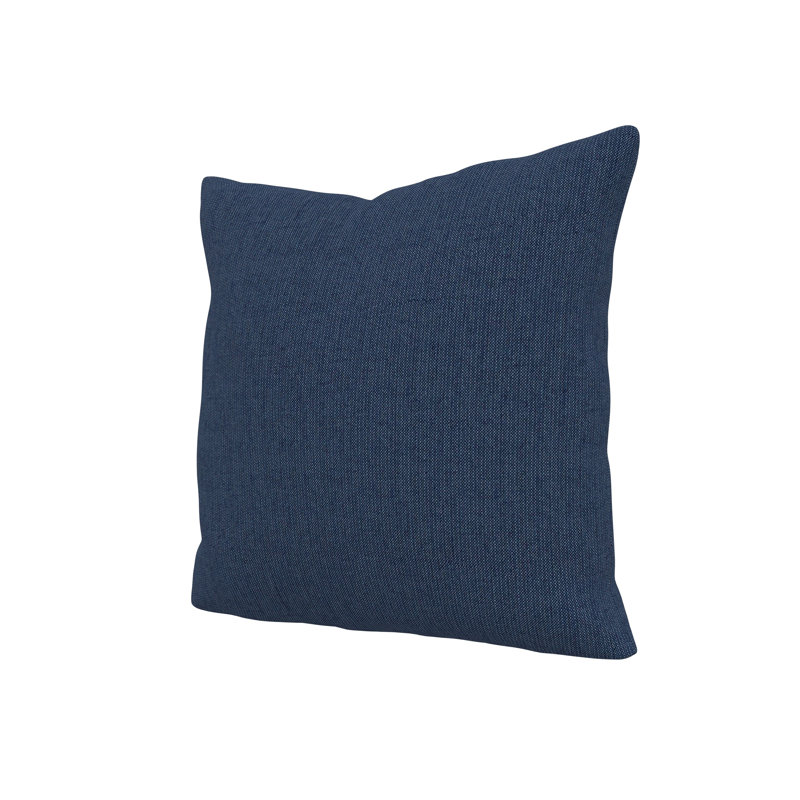 Jem Gabi Sunbrella® Indoor/Outdoor Throw Pillow, Square 18", Spectrum Indigo Sunbrella® Plainweave