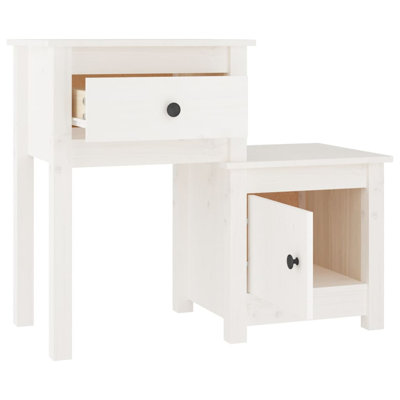 Bedside Cabinet 79,5x38x65,5 cm Solid Wood Pine
