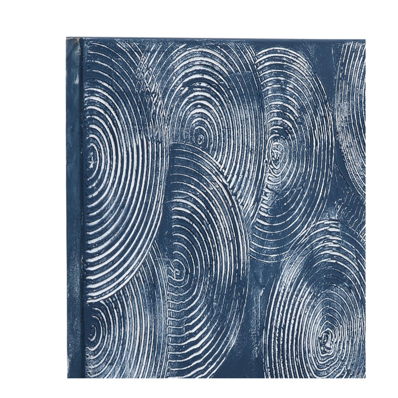 Art sur toile indigo spirale
