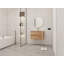 Ensemble de meuble-lavabo mural simple avec tablette et deux tiroirs 30 po Serenita, finition bois moderne-1584133408
