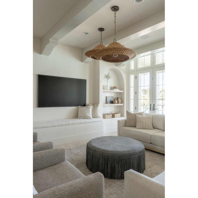 Baychester 1 Light Pendant, 15" H x 32" W x 32" D