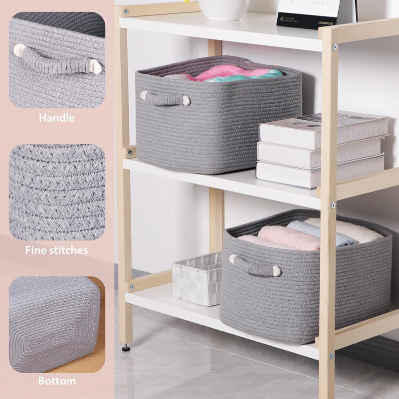 Paniers de rangement pour tablettes