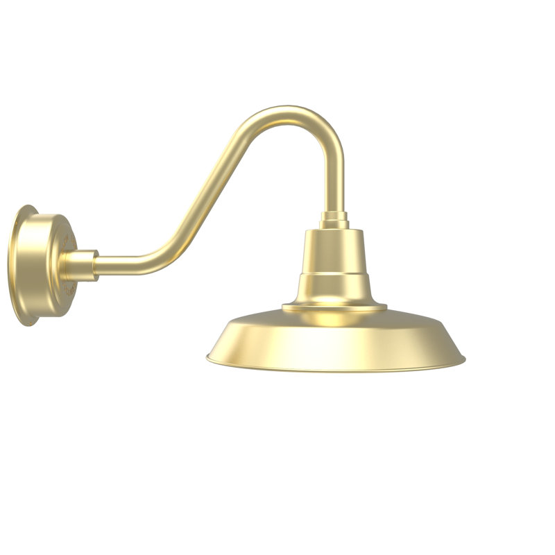 Metal Wall Light, 14.02" H x 14" W x 23.25" D, Mahogany Bronze