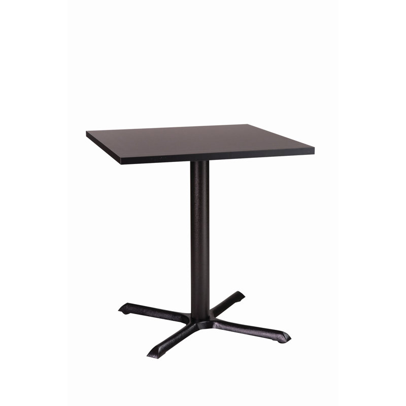 Hodgins Metal Base Dining Table, Black/Black