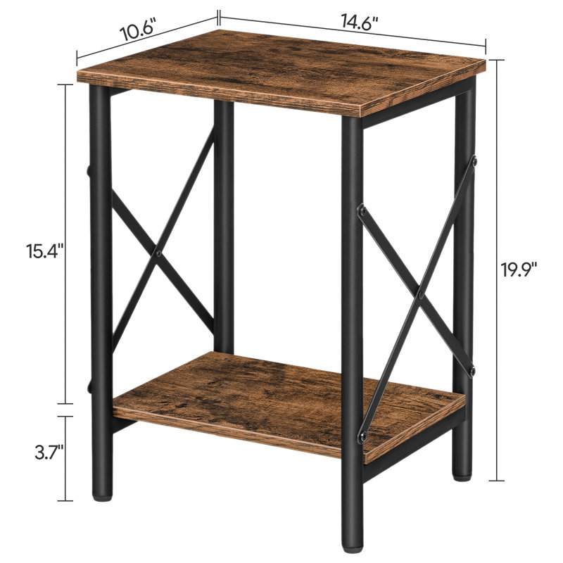 Ensemble de table de bout, H 19,9 po x l 14,6 po x P 10,6 po