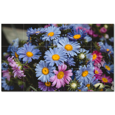 Carreau de céramique décorative 12,75 po x 21,25 po PT500617: 4,25 po x 4,25 po (ensemble de 15)