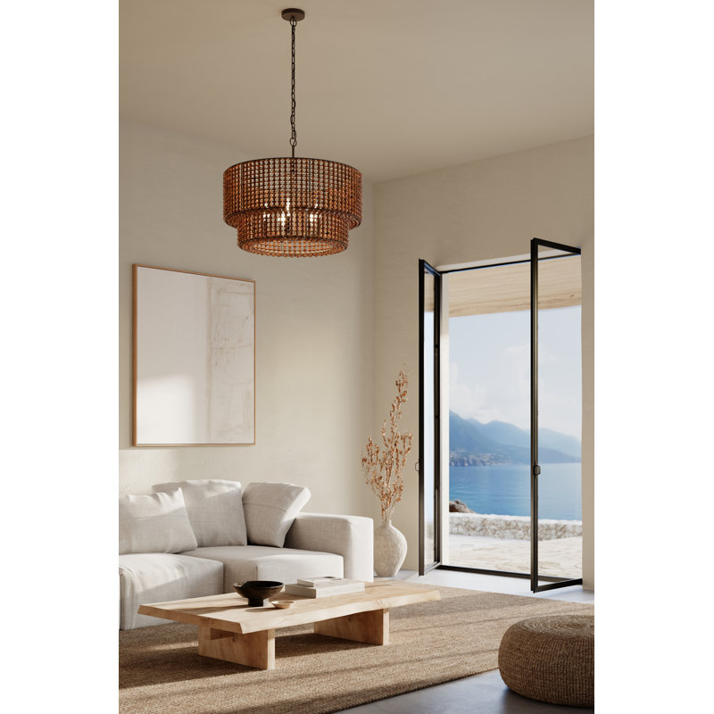 Luminaire suspendu 5 lumières 30 "Beaudeau Beaune