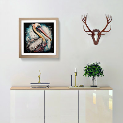 Pelican Neo-Traditional - Framed Print