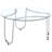 Dutton Chrome Round Glass Top Coffee Table