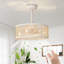 Ventilateur de plafond encastré en rotin blanc 18,5 po-511184566