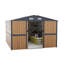 Abri de jardin polyvalent en métal avec portes de sécurité verrouillables - parfait pour le rangement dans la cour