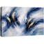 Abstrait bleu vague, décorations dorées, images de salon moderne, impression sur toile giclée sur toile encadrée-126054213-126054212