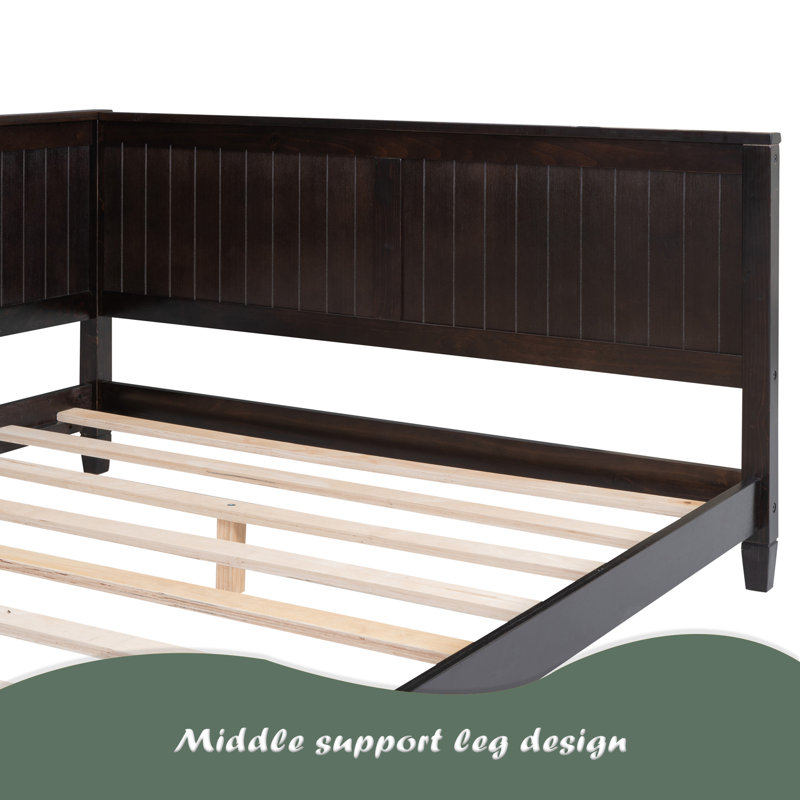 Wood Daybed/Sofa Bed, Espresso, Full/Double