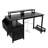 47.3"Office Desk With Power Outlet,2 Monitor Stands,2 Drawers,Side Pocket,Easy To Assemble,Frame Stability Reversible,Use For Home Desk, Computer Desk, Game Table-892776112