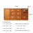 70.87"Simple brown solid wood dining sideboard for wall storage