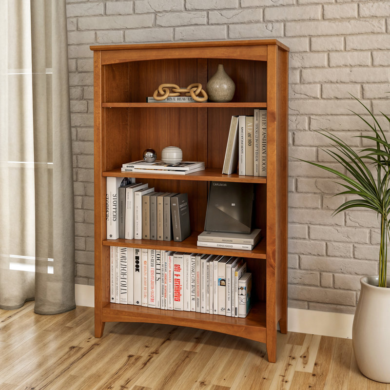 Colton Bookcase, Cherry, (4 Shelves) 48" H x 30" W x 13"D