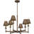 Aadyanth 6 - Light Steel Dimmable Chandelier
