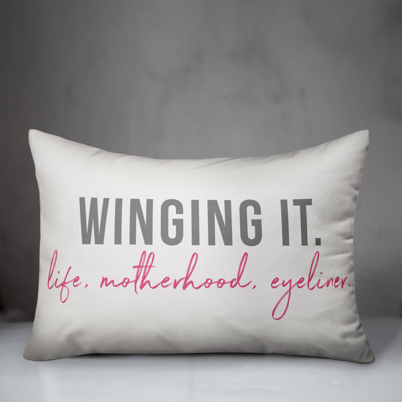  «Winging it: Life», maternité, coussin lombaire Eyeliner