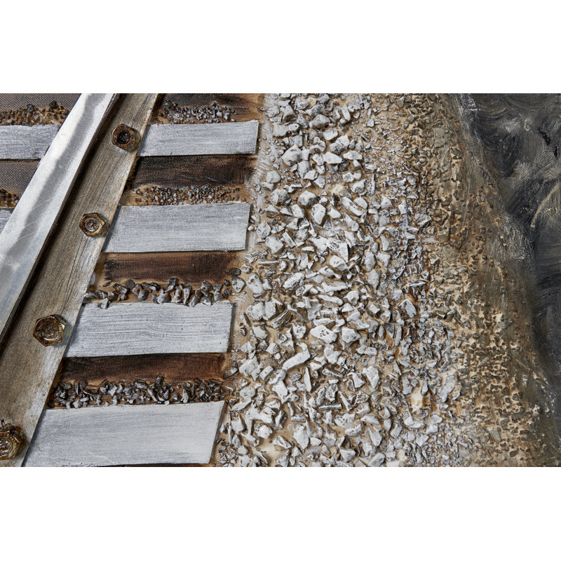 «3D Railroad», reproduction sur bois