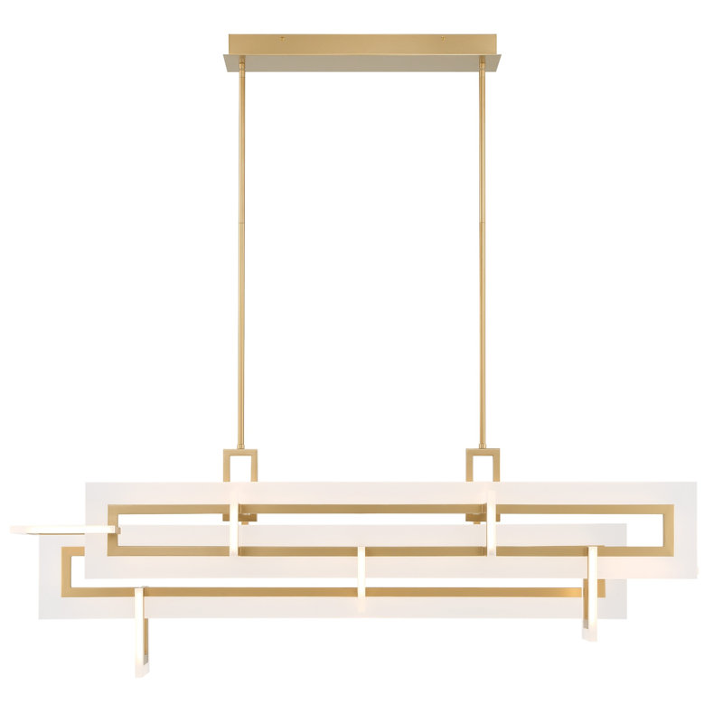Lustre géométrique à DEL Inizio, Doré