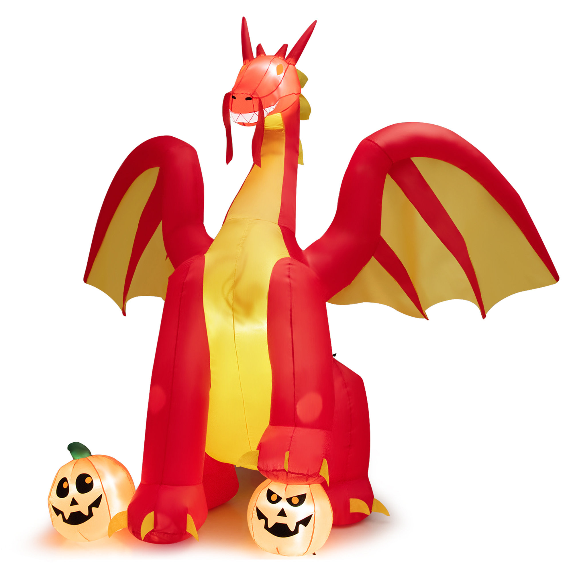 The Holiday Aisle® Giant Dragon Inflatable & Reviews | Wayfair