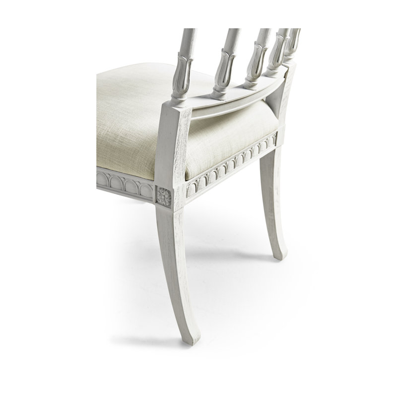 White Upholstered Dining Chair