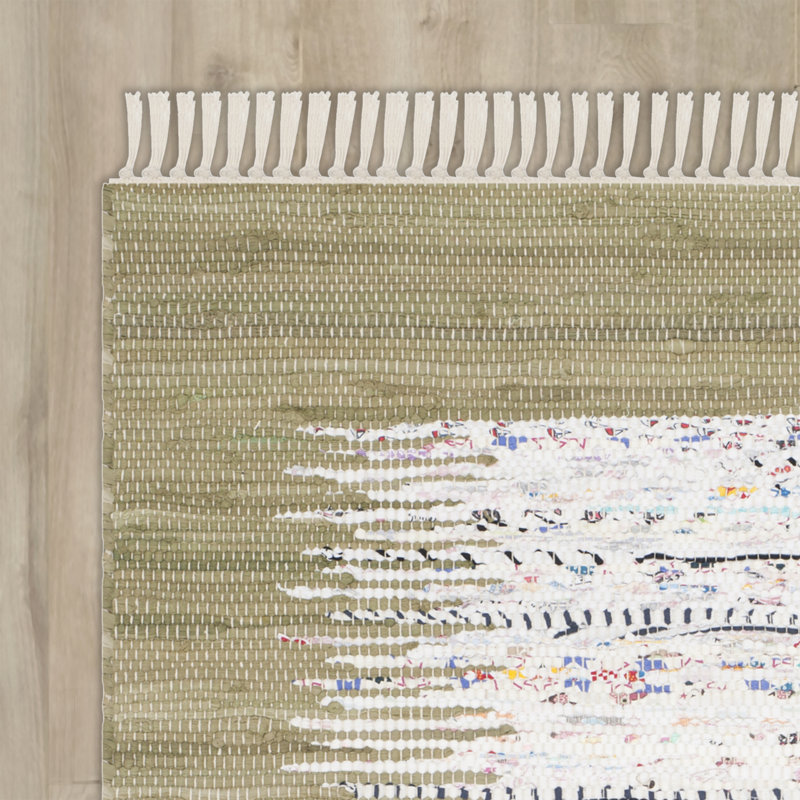 Benny Cotton Hand Woven Area Rug, Rectangle 91 x 152cm