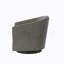 Chaise d'appoint en polyester gris anthracite