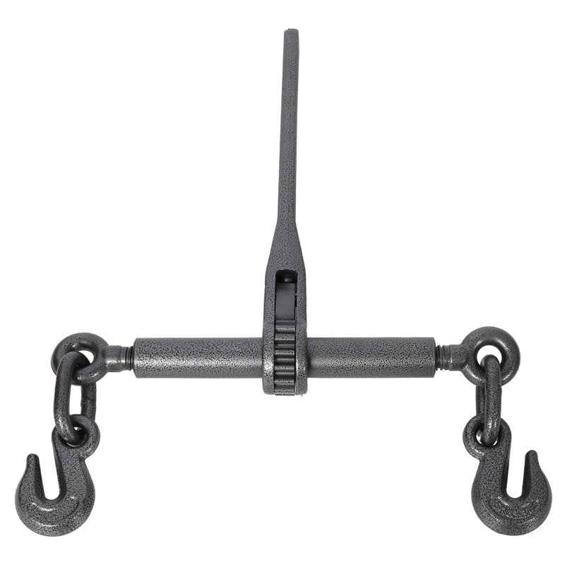 Heavy Duty 5/16"-3/8" Steel Ratchet Binder with 5,400 lbs Working Load Limit, Black