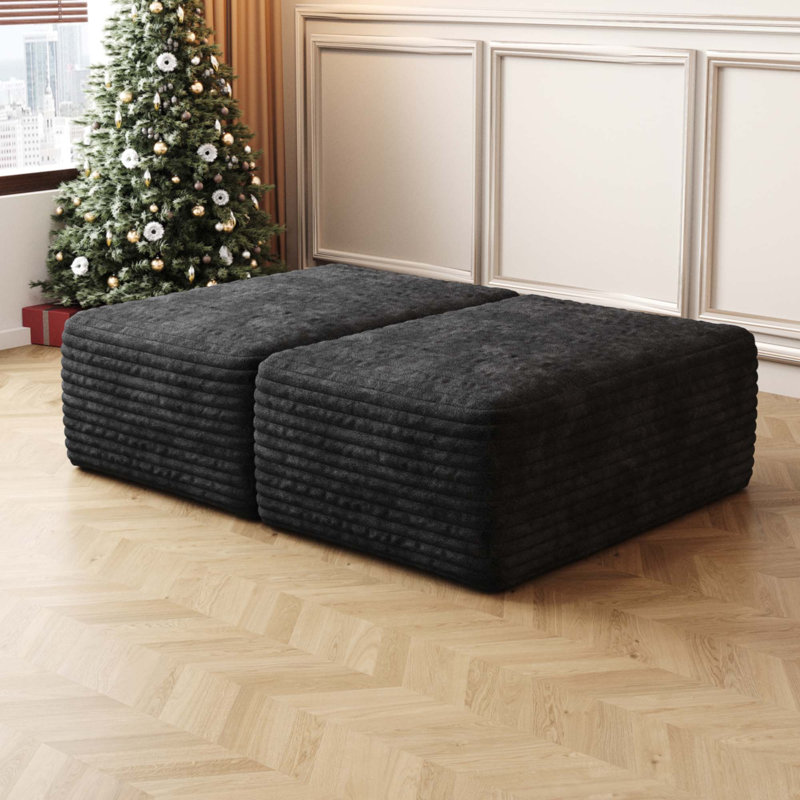 Canapé-repose-pieds, Black