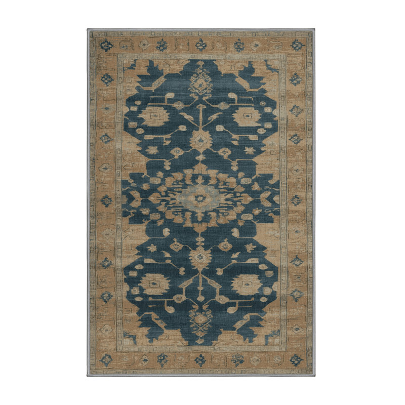 Tapis brun lavable à la machine, Rectangle 3 pi x 5 pi