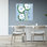 «Hello White Flowers», art mural contemporain fantaisiste