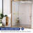 56 In. - 60 In. W X 76 In. H Double Sliding Semi-Frameless Shower Door with 3/8" Tempered Clear Glass-102287910