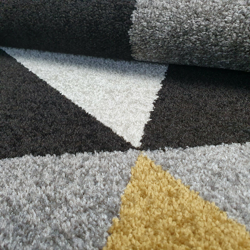 Mordecai Geometric Area Rug, Runner 70 x 140cm