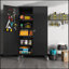 Armoire de rangement en métal améliorée de 39,37 pouces de profondeur et 19,69 pouces de profondeur