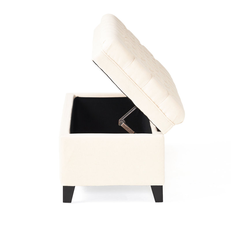 Contemporary Storage Bench In Beige With A Fashionable Look Stylish For Organizing And Enhancing Spaces, Beige