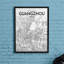 Guangzhou City Map - No Frame Print-1046294664