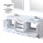 White Double Bath Vanity 80 In. W X 22 In. D-117843453