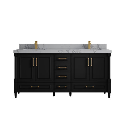 Ensemble de meuble-lavabo double 72 po Aberdeen