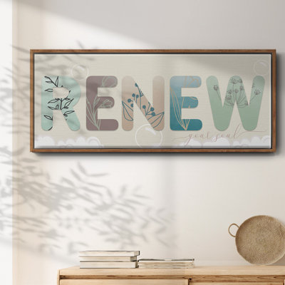 Renew Your Soul- Framed Canvas