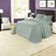 Ensembles de literie en coton confortables, courtepointe réversible de style écume de mer, simple / simple TG pour la maison