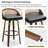Templecorran Swivel Modern Swivel Counter & Bar Stools (Set Of 3)-1260338383-1260338381