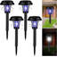Solar Bug Zapper d'extérieur - Lampe rechargeable anti-moustiques et anti-mouches, DEL imperméable, insectifuge à énergie solaire pour l'intérieur et l'extérieur, patio